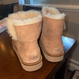 UGG Chestnut Sheepskin Ankle Boots
